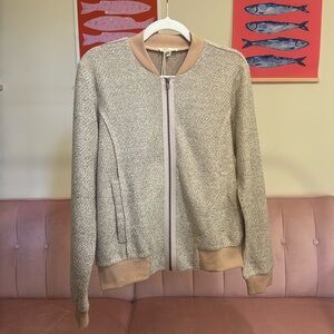 🟢 💠NWT Mystree Sandstone Bomber Jacket